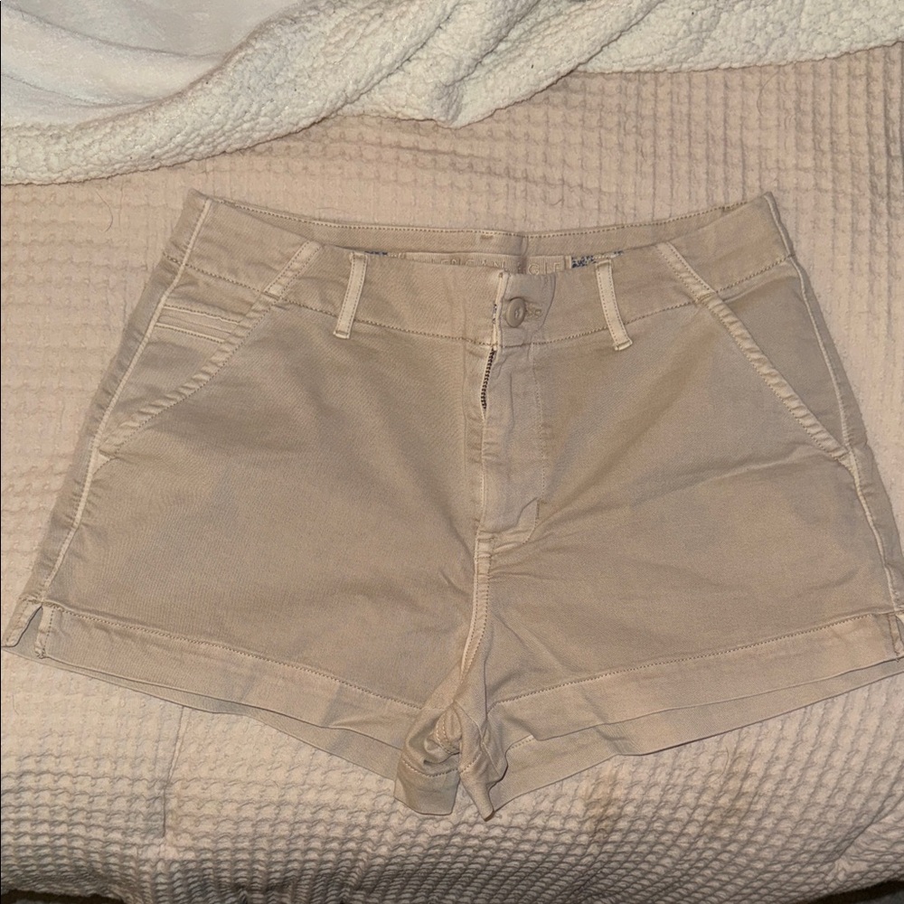 American Eagle Midi Tan Shorts